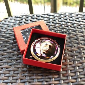 Jeweled compact mirror